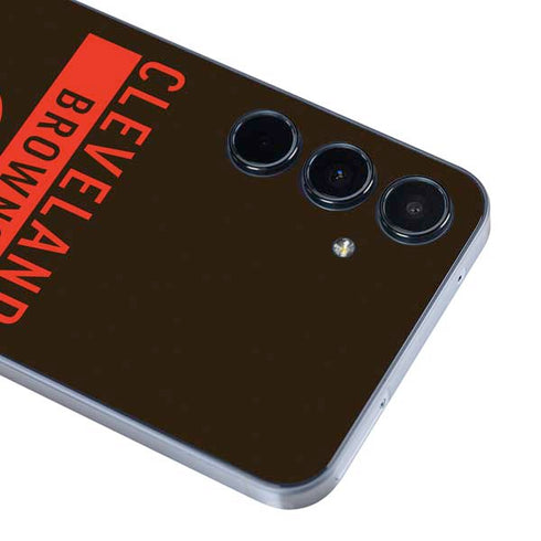 NFL Cleveland Browns Brown Performance Series Galaxy A55 5G Skin